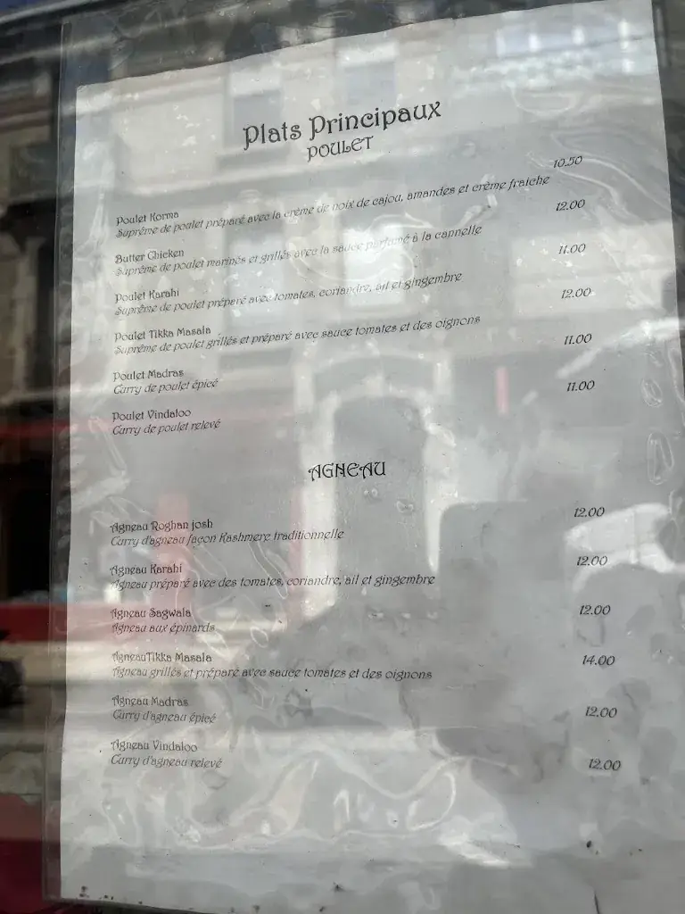 Menu_Restaurant Sapna_Valserhône_image_2