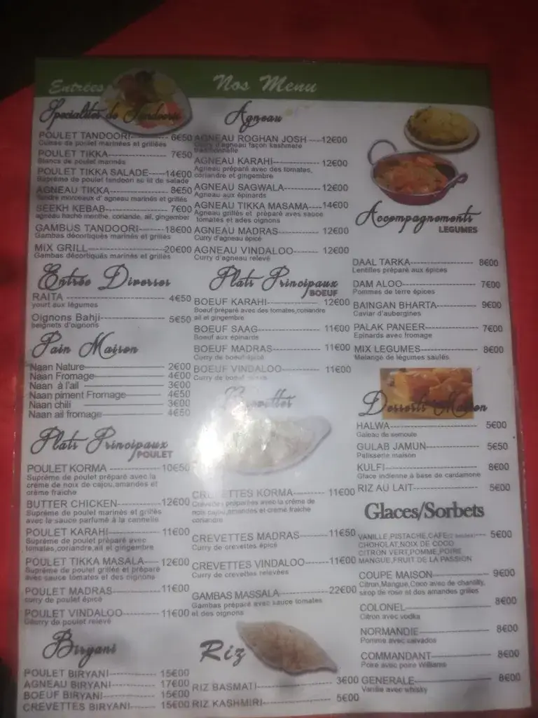 Menu_Restaurant Sapna_Valserhône_image_3