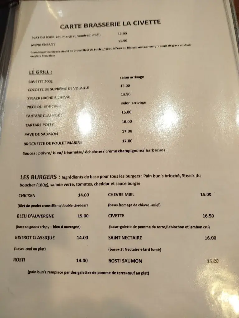 Menu_La Civette_Bourges_immagine_1