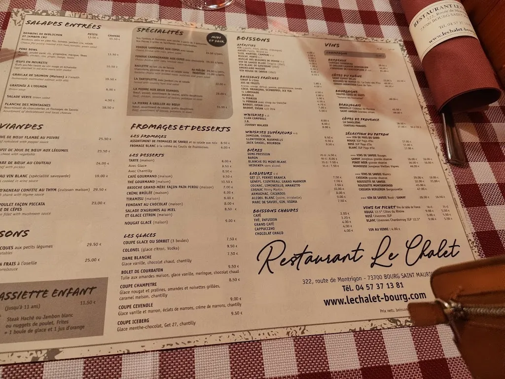 Menu_Le Châlet_Bourg-Saint-Maurice_image_2