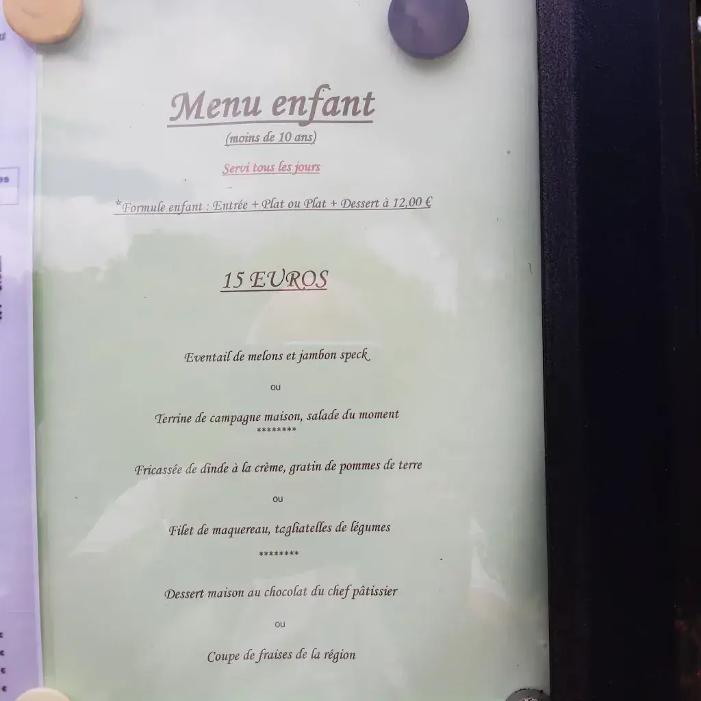 Menu_Au Relais d'Artémis_Bracieux_image_3