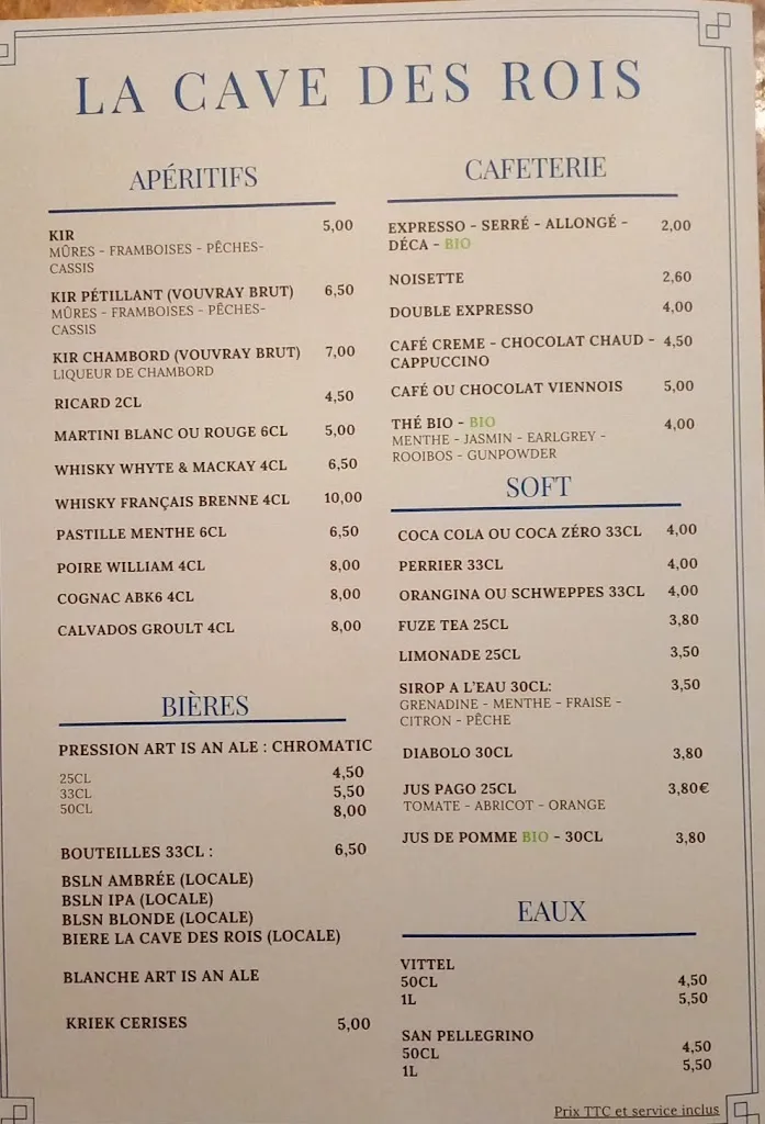 Menu_La Cave des Rois_Chambord_image_3