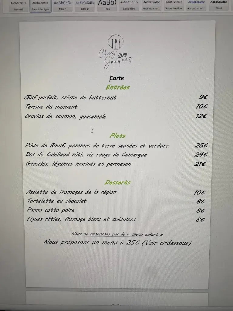 Menu_Chez Jacques_Bracieux_image_2