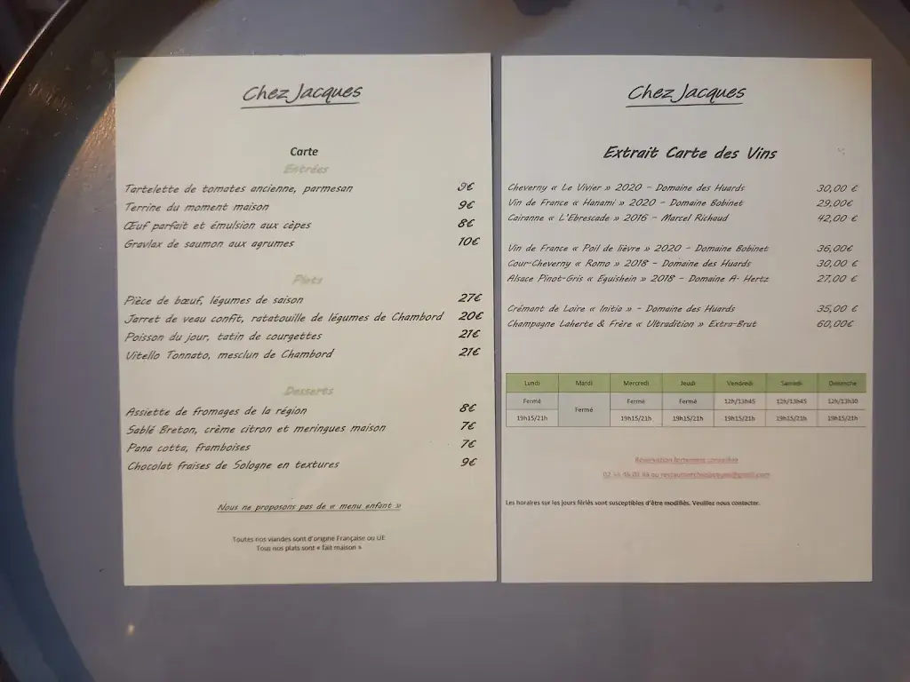 Menu_Chez Jacques_Bracieux_image_3