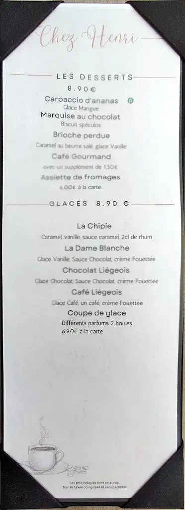 Menu_Restaurant Chez Henri II Beaugency_Beaugency_image_4