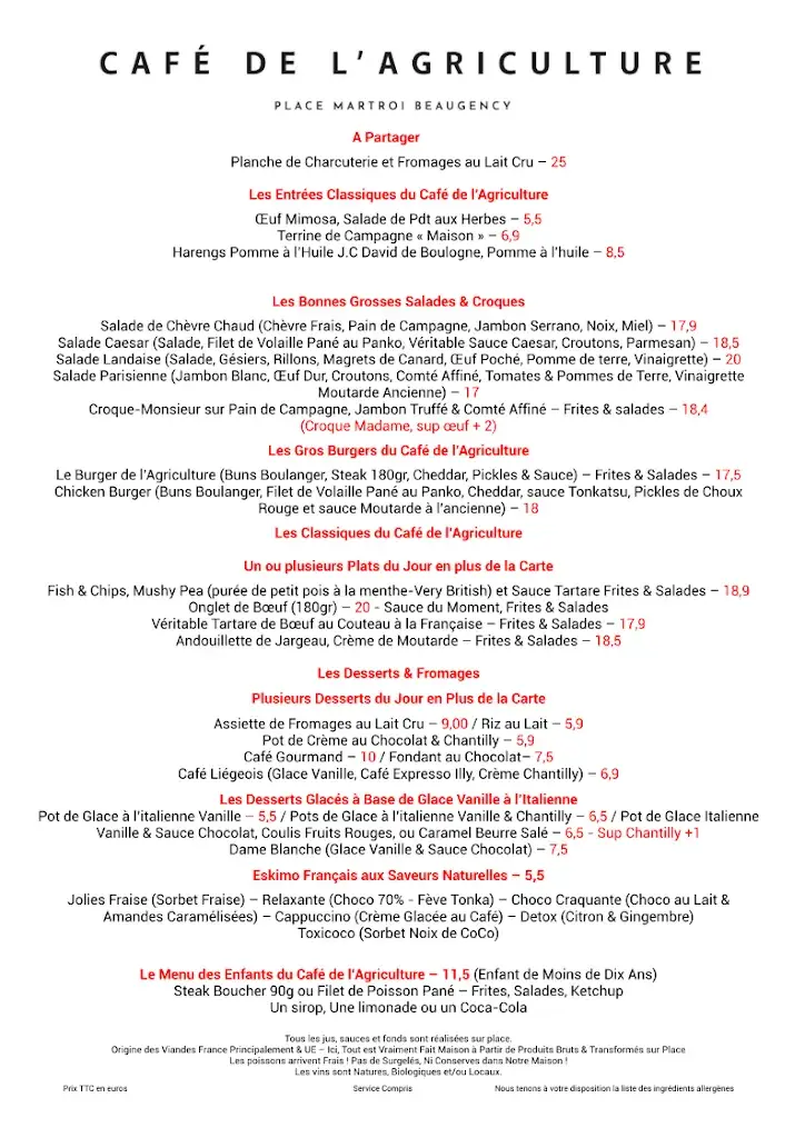 Menu_Café de l'agriculture_Beaugency_image_2