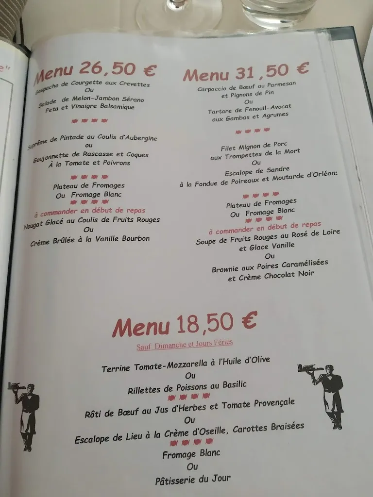 Menu_Le Relais Du Château_Beaugency_immagine_1