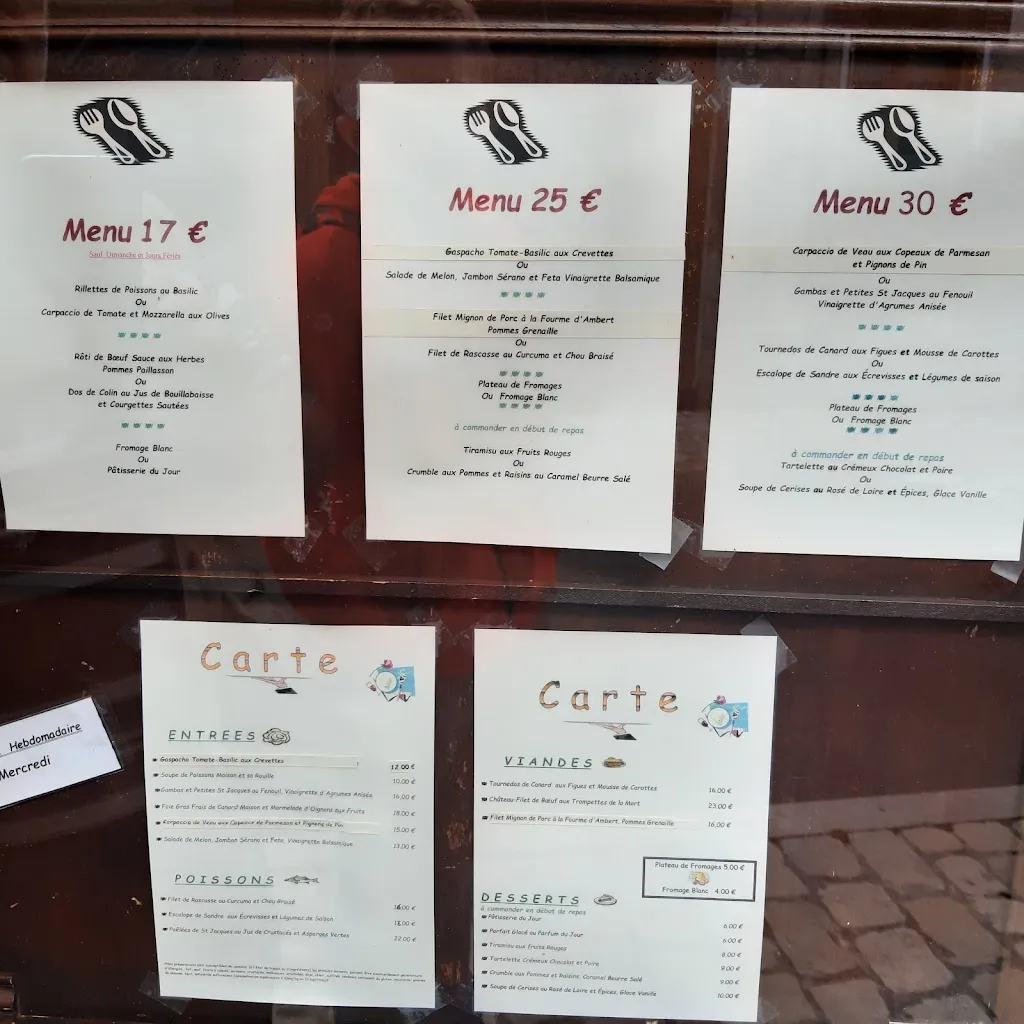 Menu_Le Relais Du Château_Beaugency_immagine_2