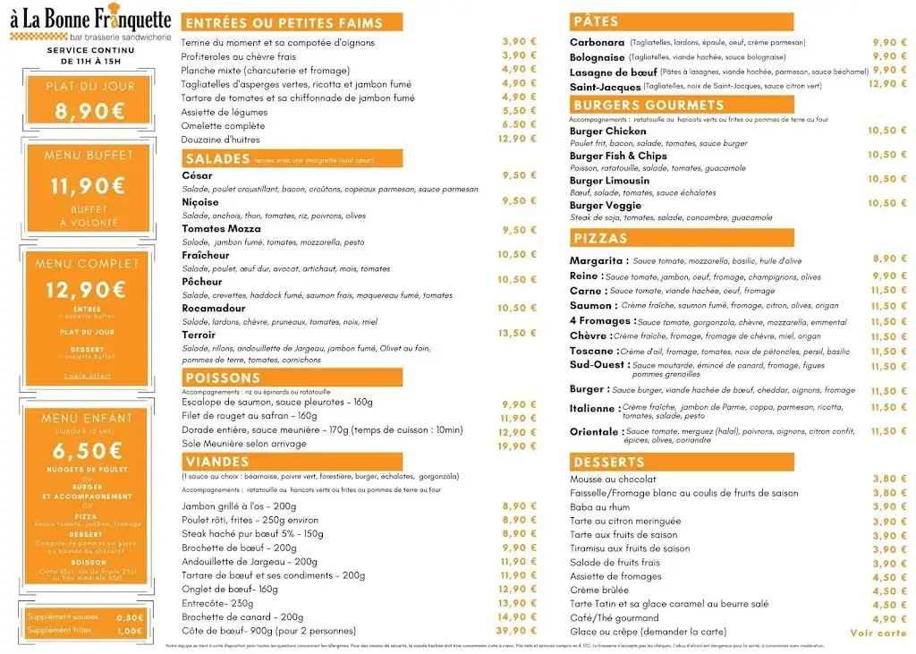 Menu_A La Bonne Franquette_Tavers_image_1