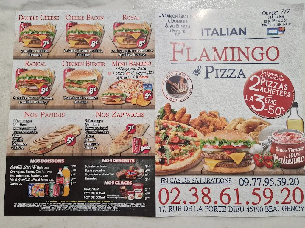 Menu_Flamingo PIZZA 45_Beaugency_image_2