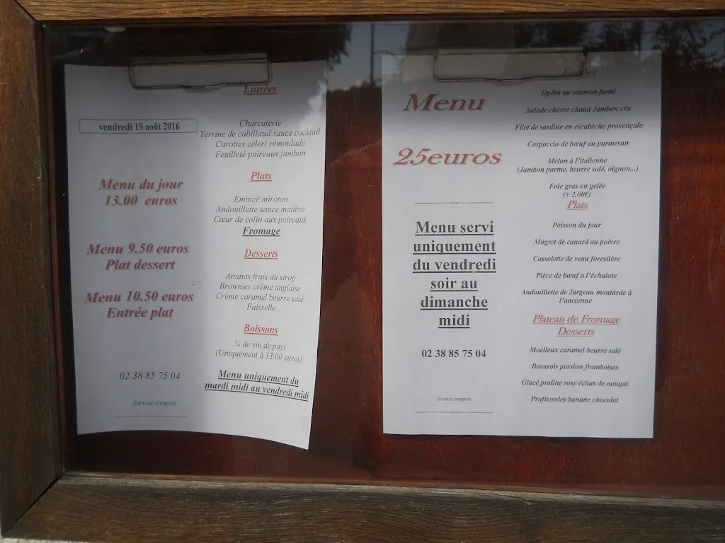 Menu_La Taverne de l'Ecluse, nouveau propriétaire_Cepoy_image_3