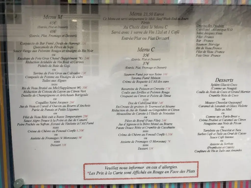 Menu_Les Années 30_Chinon_immagine_1