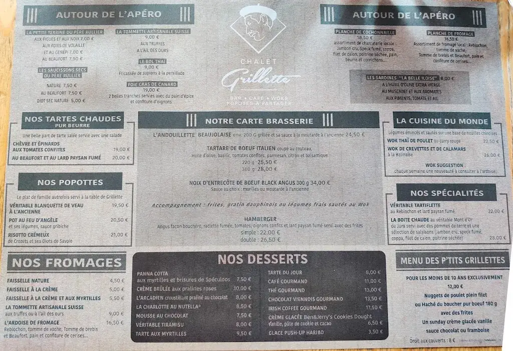 Menu_Chalet Grillette_Bourg-Saint-Maurice_image_1