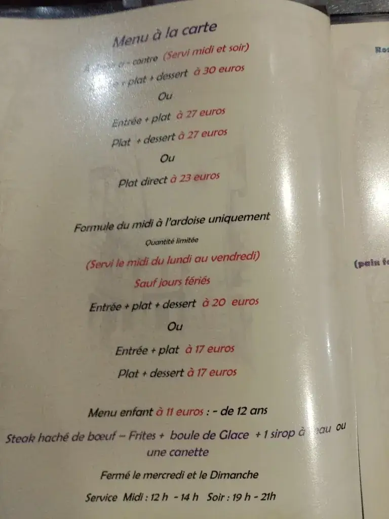 Menu_Restaurant La Maison Rouge Chinon_Chinon_image_2
