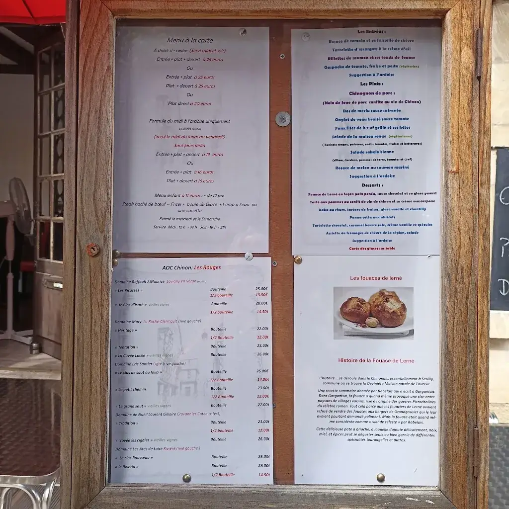 Menu_Restaurant La Maison Rouge Chinon_Chinon_image_3