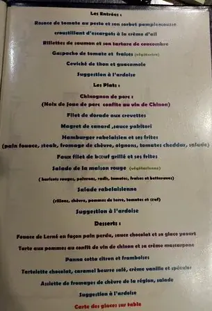 Menu_Restaurant La Maison Rouge Chinon_Chinon_image_4