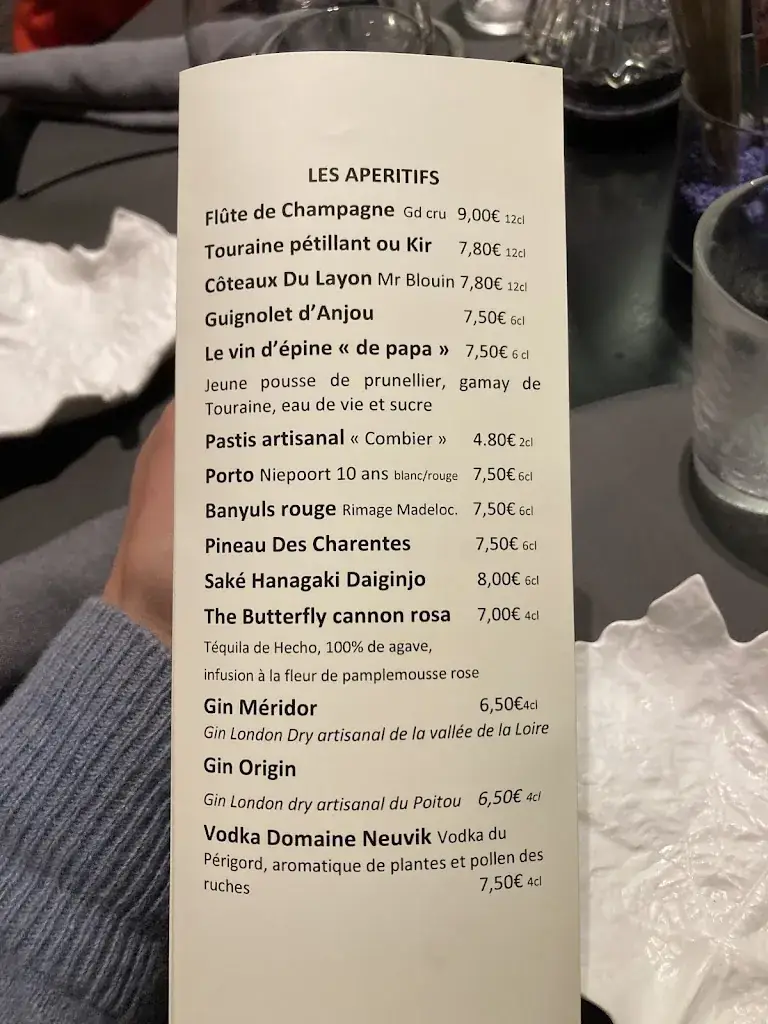 Menu_Restaurant L'Océanic Chinon 37_Chinon_immagine_2