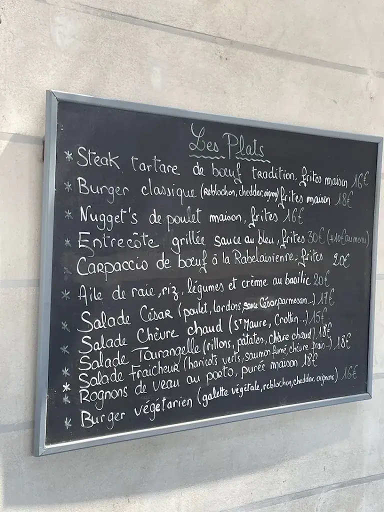 Menu_Café De La Paix_Chinon_image_1