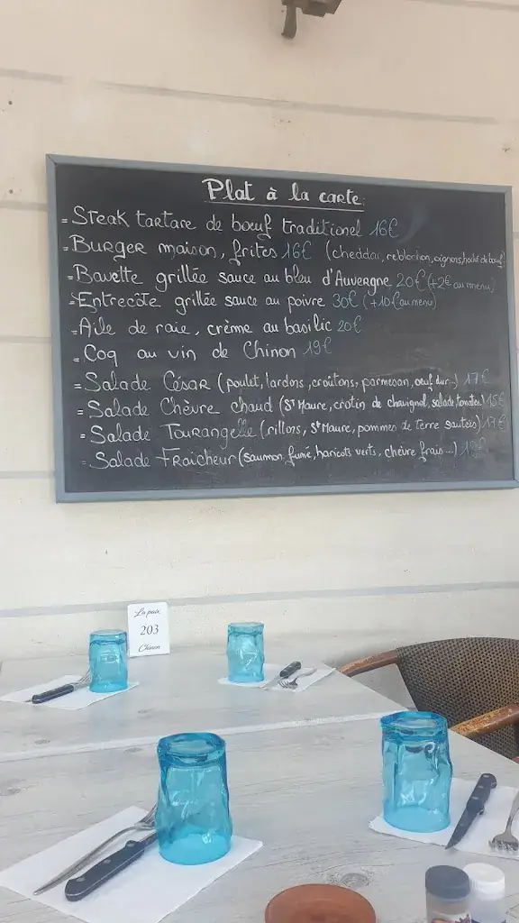 Menu_Café De La Paix_Chinon_image_3
