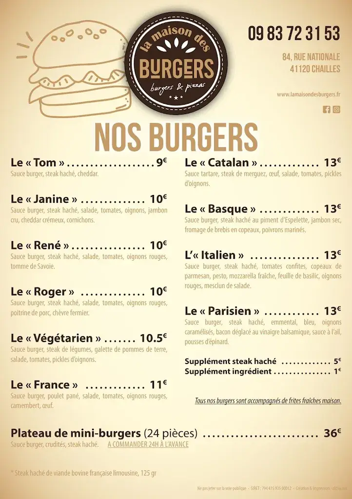 Menu_La maison des burgers_Chailles_image_3