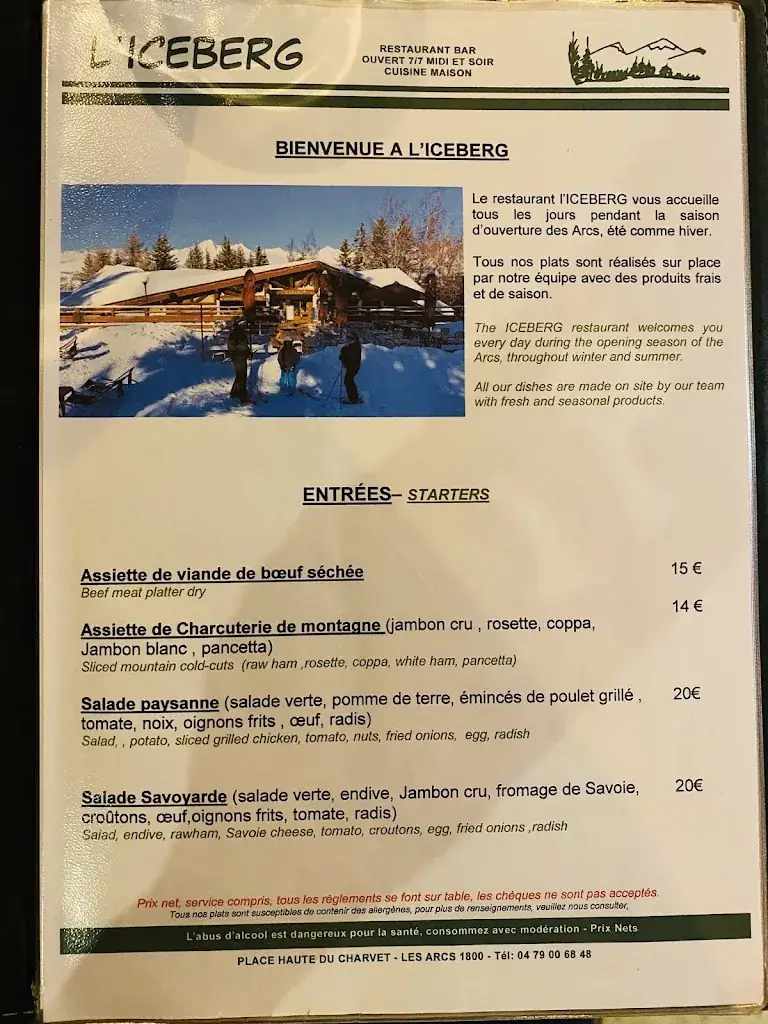 Menu_L'iceberg_Bourg-Saint-Maurice_immagine_3