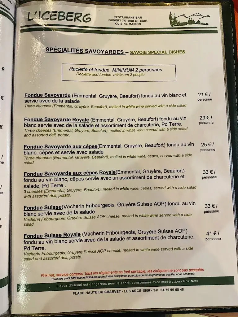 Menu_L'iceberg_Bourg-Saint-Maurice_immagine_4