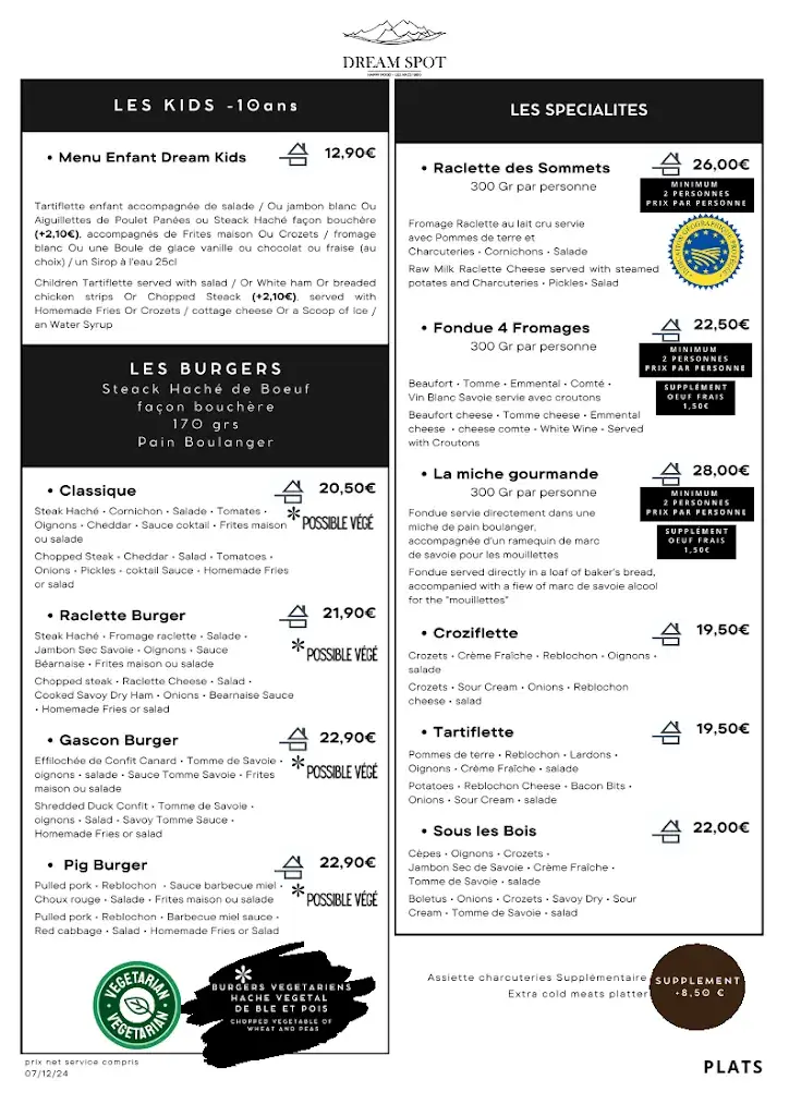 Menu_Restaurant Le Dream Spot_Bourg-Saint-Maurice_image_3
