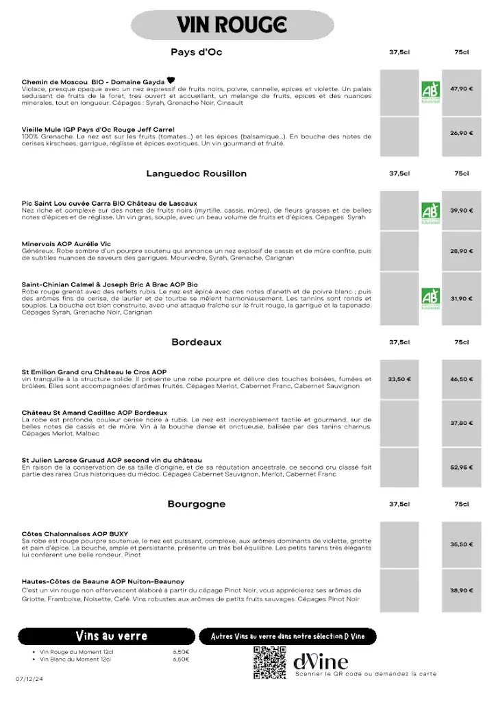 Menu_Restaurant Le Dream Spot_Bourg-Saint-Maurice_image_4