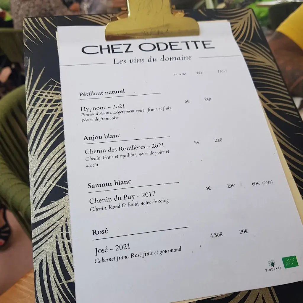 Menu_Chez Odette_Saint-Nicolas-de-Bourgueil_immagine_2