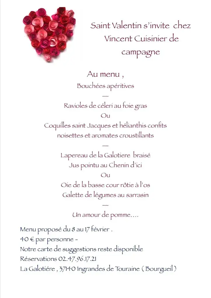 Menu_VINCENT CUISINIER DE CAMPAGNE_Coteaux-sur-Loire_image_1