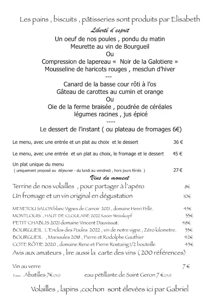 Menu_VINCENT CUISINIER DE CAMPAGNE_Coteaux-sur-Loire_image_4