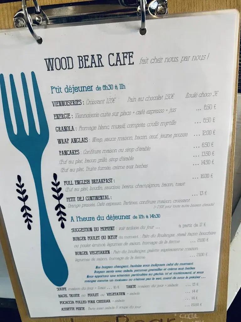 Menu_Wood Bear Café_Bourg-Saint-Maurice_immagine_1