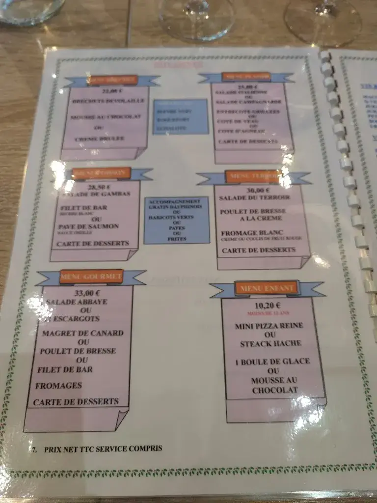 Menu_Restaurant de l'Abbaye_Bourg-en-Bresse_image_3