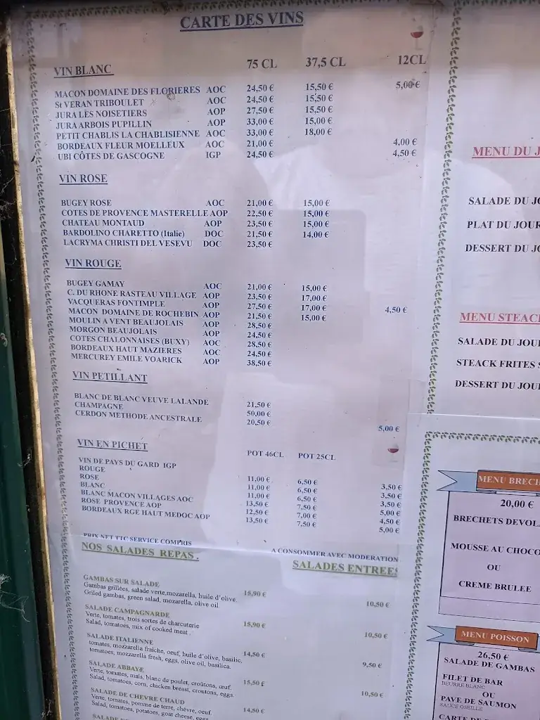 Menu_Restaurant de l'Abbaye_Bourg-en-Bresse_image_4