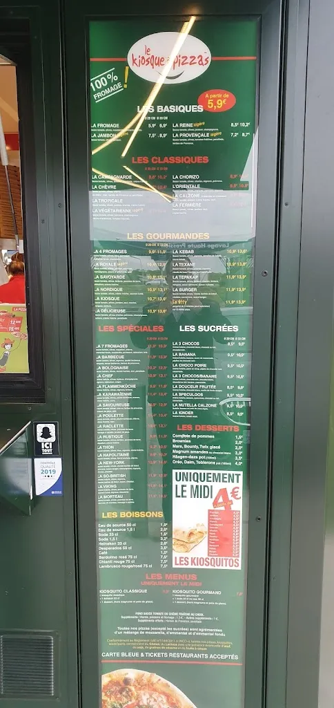 Menü_Le Kiosque A Pizzas_Champhol_Bild_1