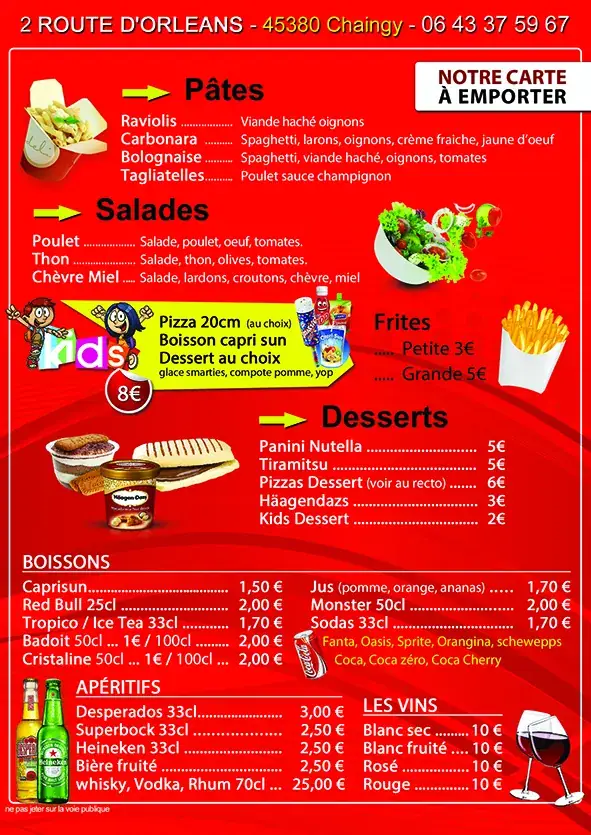 Menu_Le Bar à Pizza_Chaingy_image_1