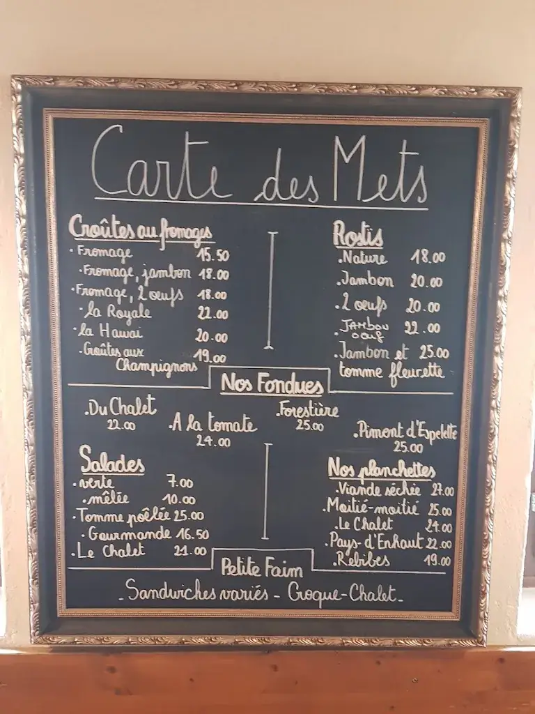 Menu_Le Chalet (restaurant et fromagerie de démonstration)_Château-d’Œx_immagine_4