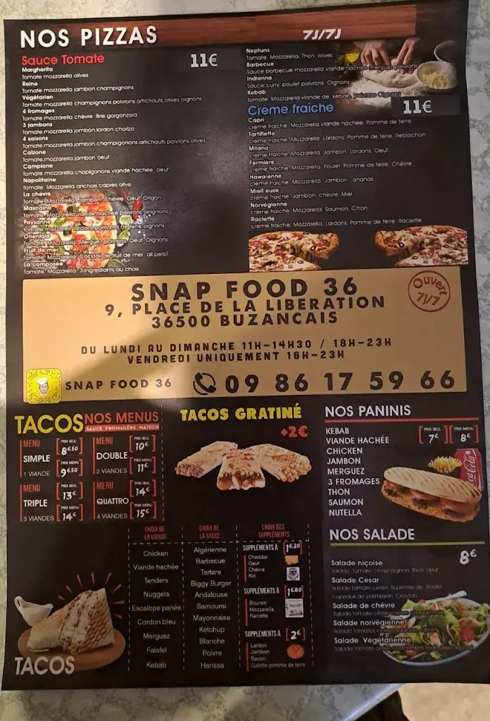 Menu_Snap Food_Buzançais_image_1
