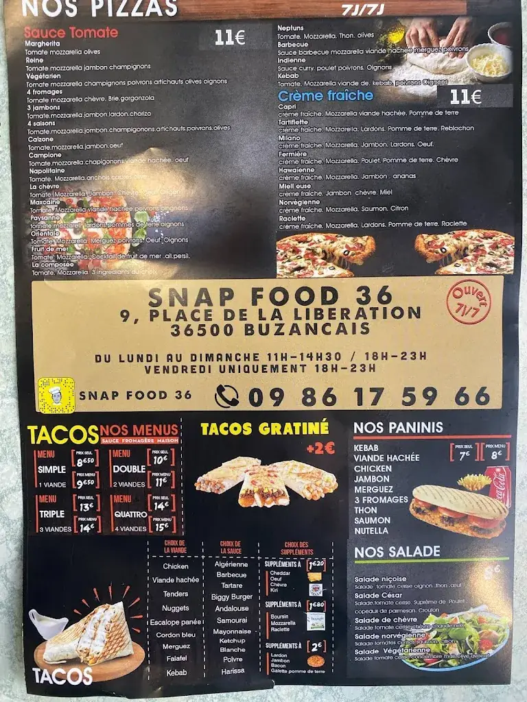 Menu_Snap Food_Buzançais_image_4