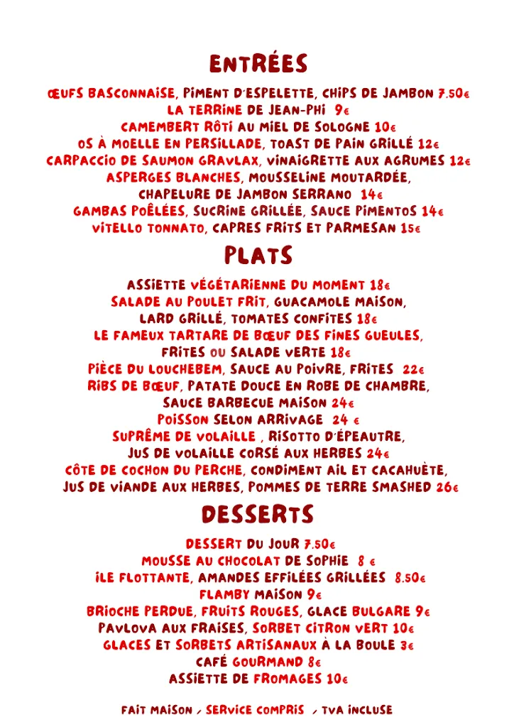 Menu_Aux Fines Gueules_Orléans_image_1