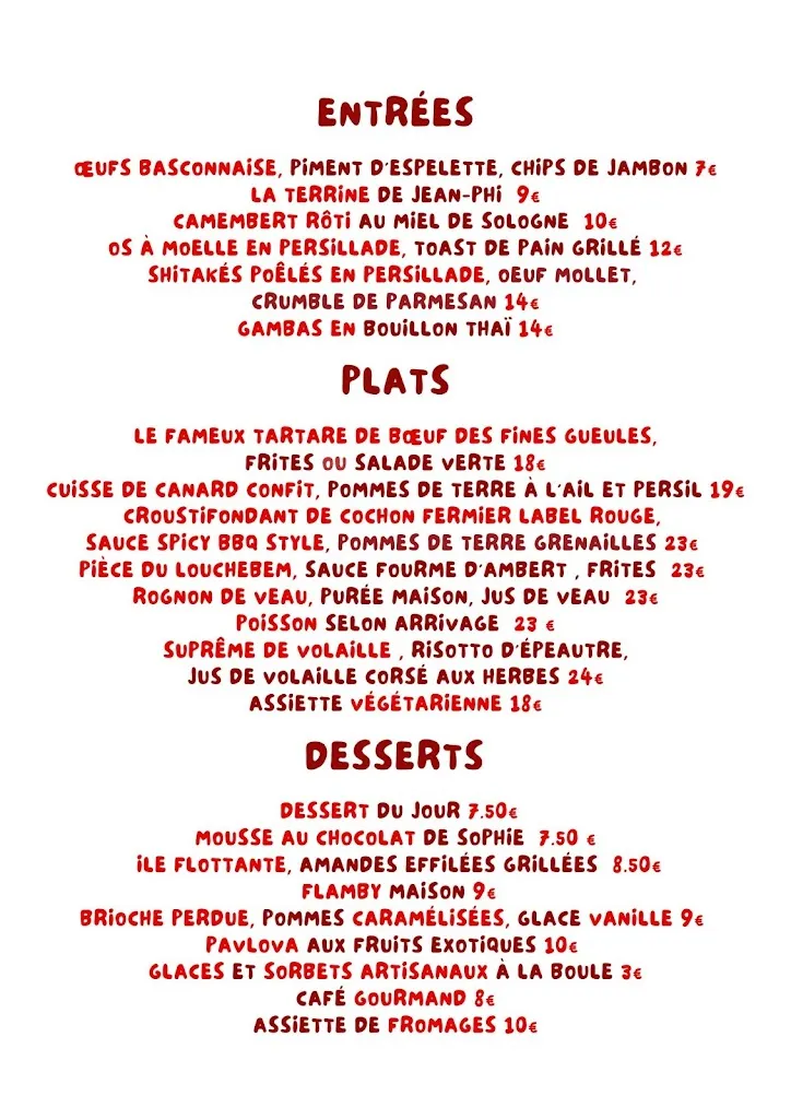 Menu_Aux Fines Gueules_Orléans_image_2