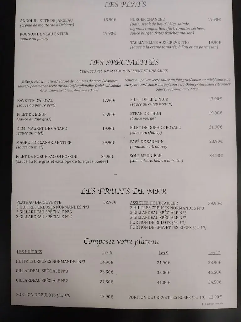 Menu_La Chancellerie_Orléans_image_1