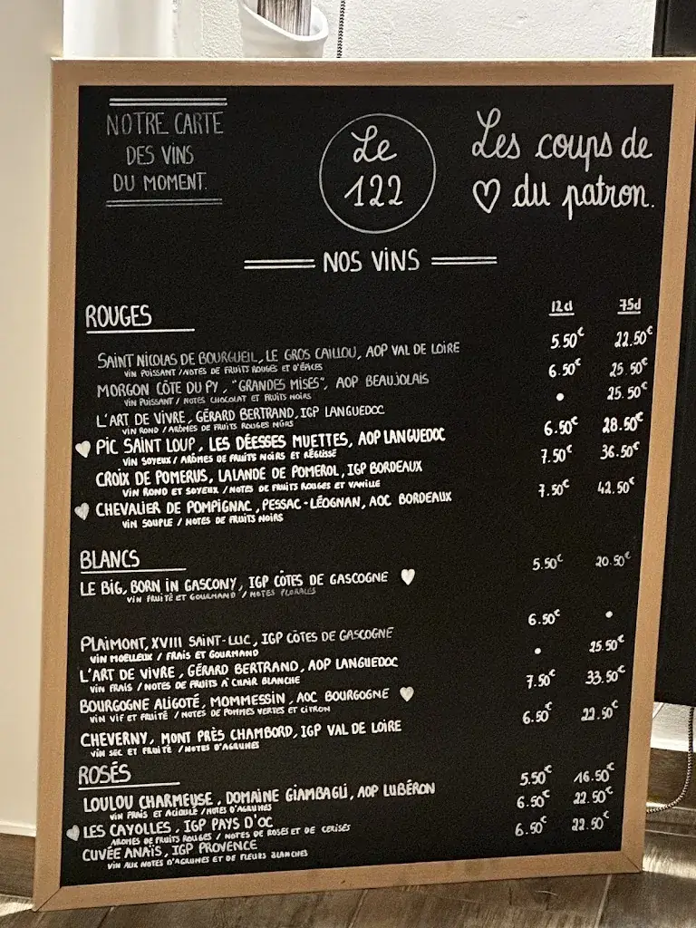 Menu_Le 122_Ormes_image_1