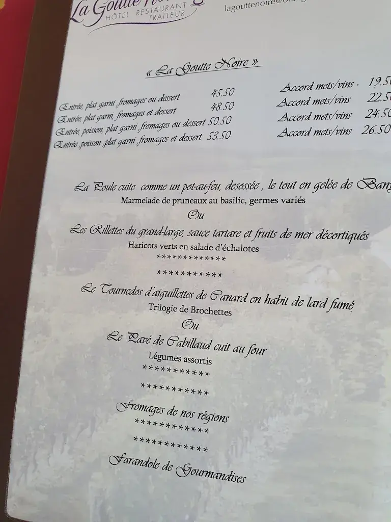 Menu_Restaurant La Goutte Noire_Châteaumeillant_image_3