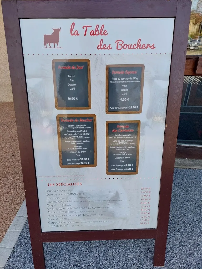 Menu_La Table des Bouchers_Cessieu_immagine_1