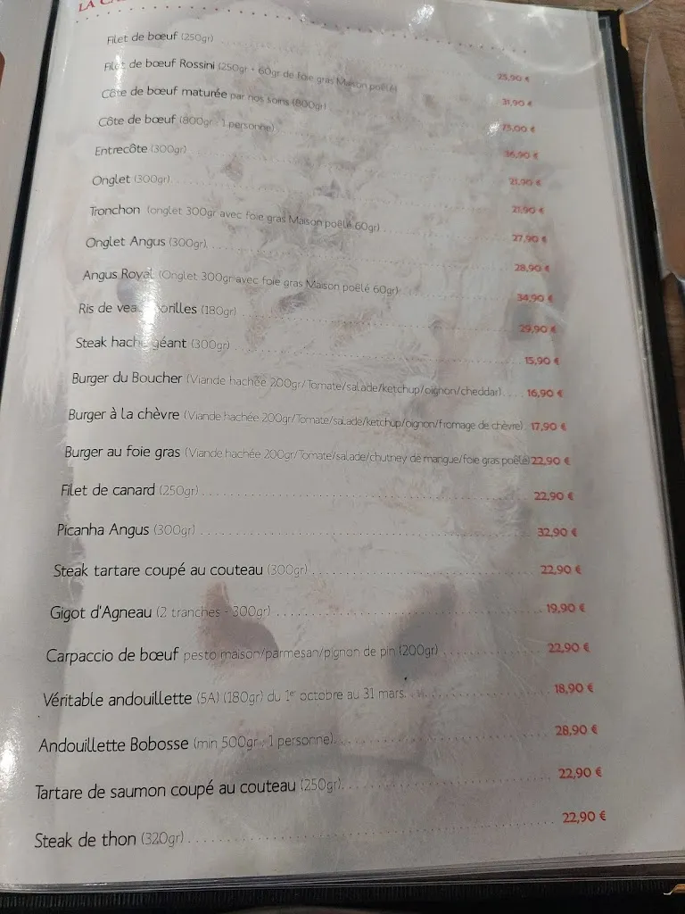 Menu_La Table des Bouchers_Cessieu_immagine_2