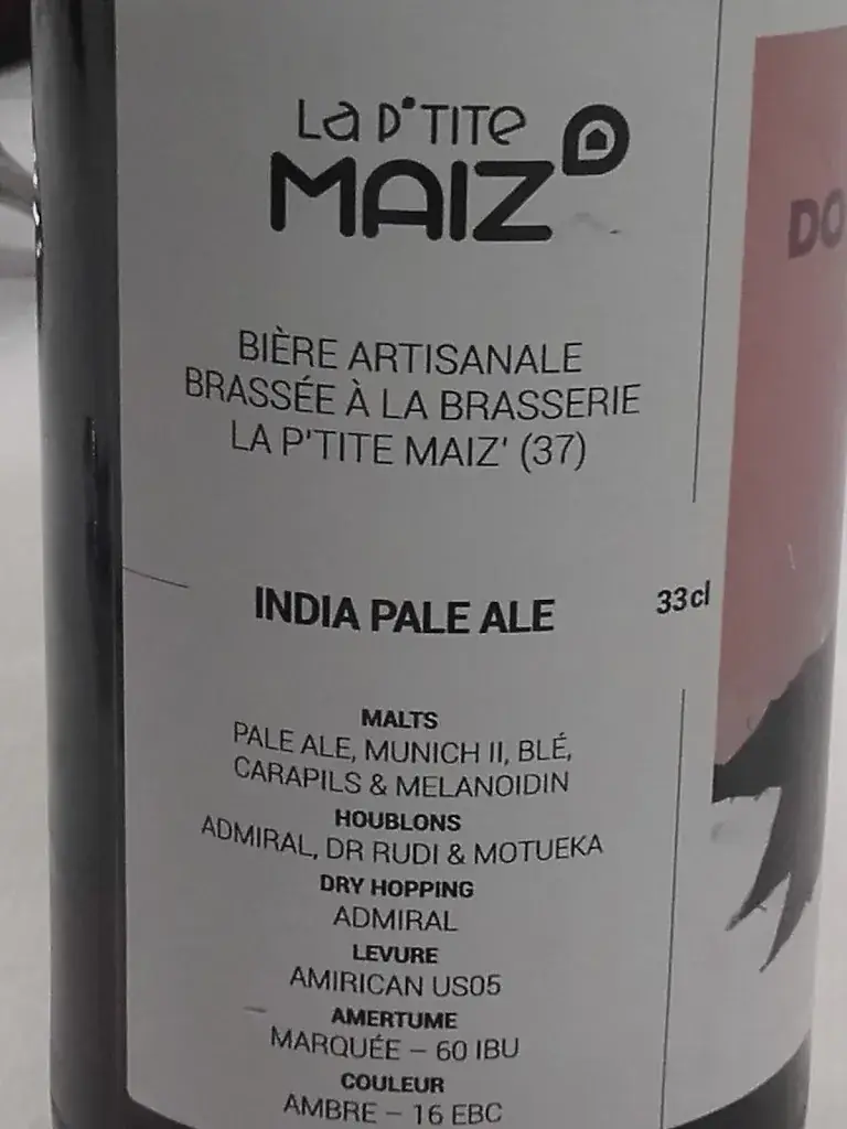 Menü_La P'tite Maiz' - Brasserie artisanale et Taproom_Notre-Dame-d'Oé_Bild_3