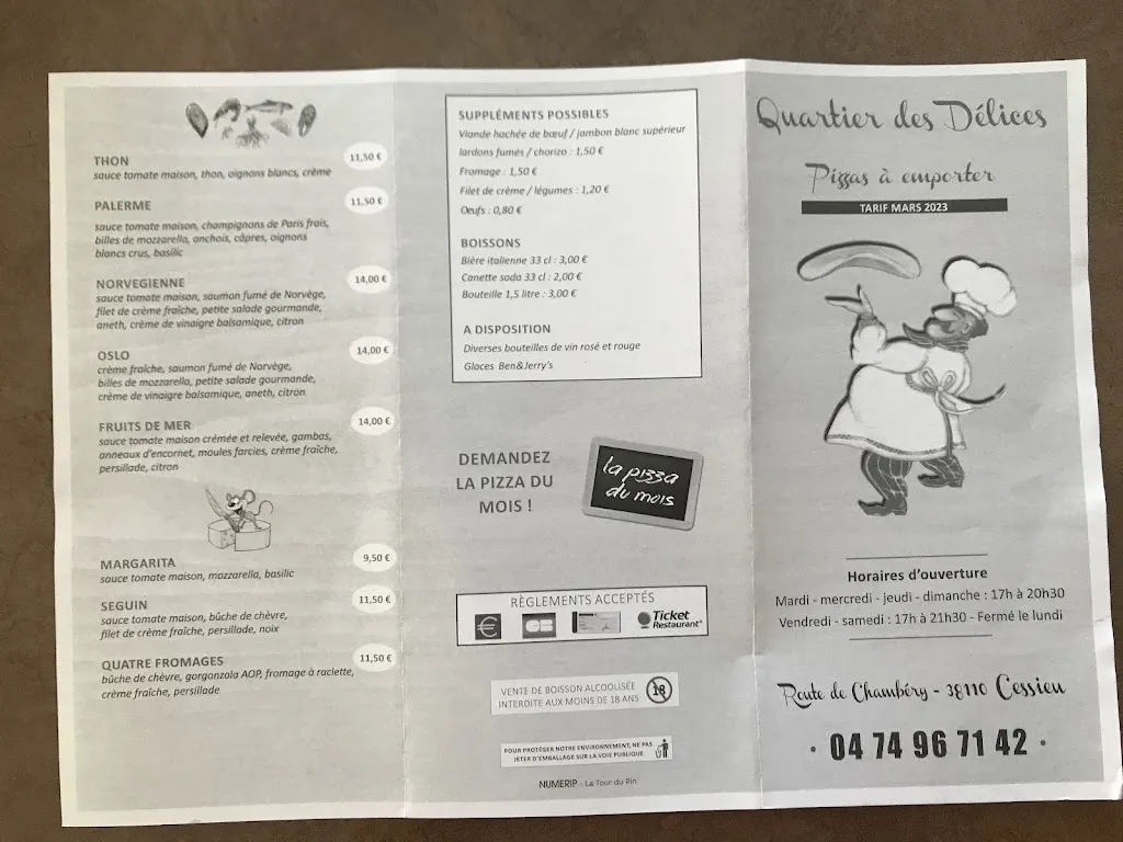 Menü_Quartier des Délices_Cessieu_Bild_1