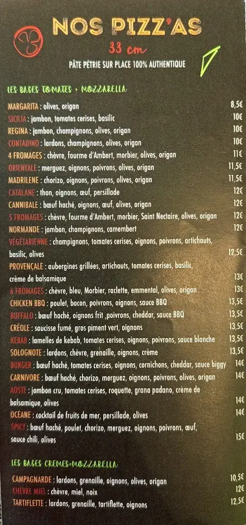 Menu_Pizz'a Mania_Châtillon-sur-Cher_image_2