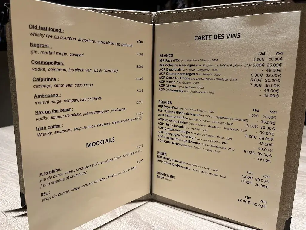 À la niche - Restaurant - Bar à cocktail - Tapas restaurant à Brignais